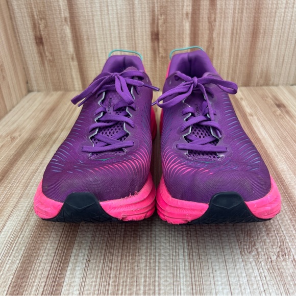 Hoka Women's Athletic Shoes in Purple and Hot Pink - Picture 3 of 13